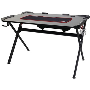 Schreibtisch HHG 177, Computertisch Jugend-Schreibtisch, Gaming 120x75cm mvg schwarz