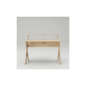 Schreibtisch - holzfarben - Materialmix - 115 cm - 95 cm | Möbel Kraft