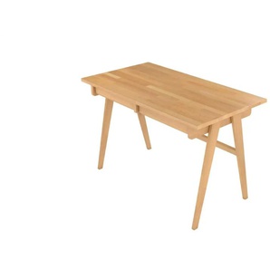 Schreibtisch - holzfarben - Materialmix - 120 cm - 75,5 cm | Möbel Kraft