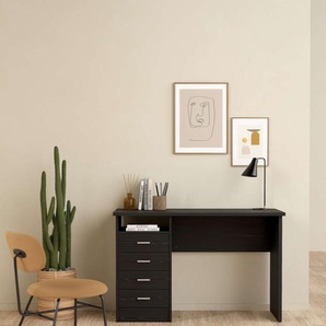 Schreibtisch HOME AFFAIRE Funktion Plus, Arbeitstisch, Bürotisch Tische Gr. B/H/T: 110 cm x 76 cm x 48,5 cm, schwarz (esche schwarz) Schreibtische