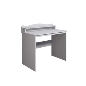 Schreibtisch HOME AFFAIRE Lesve Tische Gr. B/H/T: 100 cm x 92 cm x 55 cm, weiß (weiß, weiß, weiß) Schreibtische aus massiver Kiefer, mit Schreibtischaufsatz