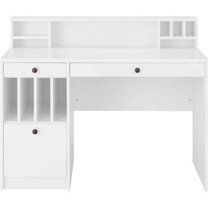 Schreibtisch HOME AFFAIRE Licia, Computertisch Tische Gr. B/H/T: 120 cm x 94 cm x 55 cm, weiß Schreibtische