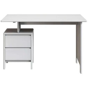 Schreibtisch HOME AFFAIRE Luven, Computertisch Tische Gr. B/H/T: 120 cm x 76 cm x 60 cm, weiß (weiß, weiß, weiß) Schreibtische