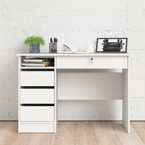 Schreibtisch HOME AFFAIRE Plus Tische Gr. B/H/T: 109,3 cm x 75,6 cm x 48,5 cm, weiß Schreibtische Tisch