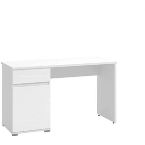 Schreibtisch INOSIGN Elan Tische Gr. B/H/T: 130 cm x 75,5 cm x 50 cm, weiß (opaque weiß, hg) Schreibtische