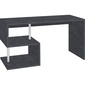 Schreibtisch INOSIGN Esse Tische Gr. B/H/T: 140 cm x 75 cm x 60 cm, grau (schieferfarben matt) Schreibtische