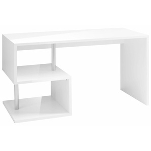 Schreibtisch INOSIGN Esse Tische Gr. B/H/T: 140 cm x 75 cm x 60 cm, weiß (weiß hochglanz) Schreibtische