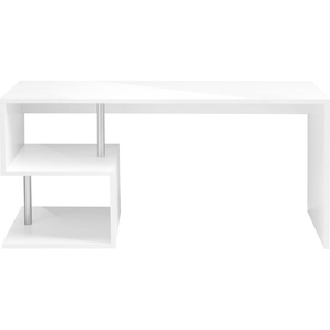 Schreibtisch INOSIGN Esse Tische Gr. B/H/T: 180 cm x 77,5 cm x 60 cm, weiß (weiß hochglanz, hochglanz) Schreibtische