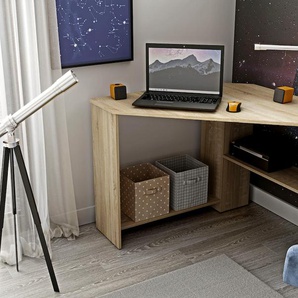 Schreibtisch INOSIGN RINO, braun (sonoma eiche, sonoma eiche, sonoma eiche), B:80cm H:73cm T:80cm, Tische, Breite 80 cm, Eckschreibtisch im modernen Design