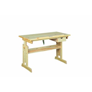 Schreibtisch  Julia - holzfarben - Materialmix - 109 cm - 63,6 cm - 55 cm | Möbel Kraft