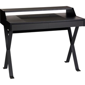 Schreibtisch LAMBERT Stanley Tische Gr. H: 75,5 cm, schwarz (schwarz, schwarz, schwarz) Schreibtische