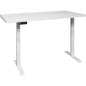 Schreibtisch MÄUSBACHER Big System Office Tische Gr. höhenverstellbar, weiß (weiß matt, matt lack, lack) Schreibtische Breite 160 cm, elektrisch höhenverstellbar