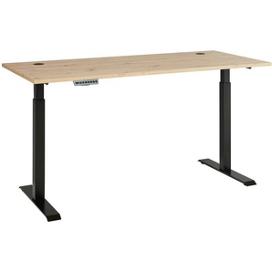 Schreibtisch Memphis, Artisan Eiche/schwarz, inkl. Funktionen
