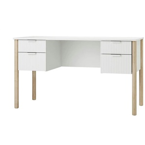 Schreibtisch  Miloo ¦ weiß ¦ Maße (cm): B: 62,5 H: 75