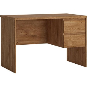 Schreibtisch mit 2 Schubkästen in Eiche Nb. FORTALEZA-129, b/h/t ca. 110/75/65 cm