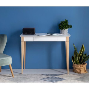 Schreibtisch Monka 85cm Weiß/Weiß