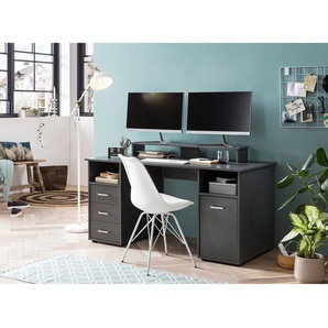 Schreibtisch Niels 150 cm 150 x 87 x 70cm Grau/Anthrazit