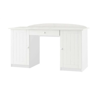 Schreibtisch  Nordic White ¦ weiß ¦ Maße (cm): B: 145 H: 74 T: 60.0