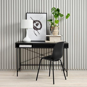 Schreibtisch 120 x 76 x 60cm Schwarz