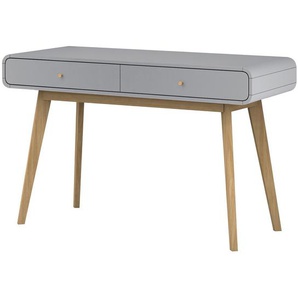 Schreibtisch Piana 120 x 76 x 50cm Grau/Eiche/Grau