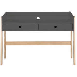 Schreibtisch Pinien Holz, 2 Schubladen, höhenverstellbar - Bürotisch, Computertisch