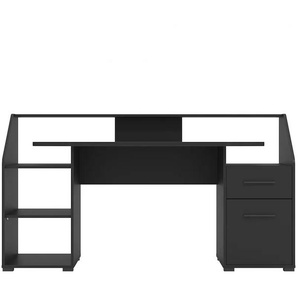 Schreibtisch PLACES OF STYLE Bletchley Tische Gr. B/H: 170 cm x 92,5 cm, schwarz Schreibtische mit vielen Stauraummöglichkeiten