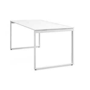 Schreibtisch Pop Bench Square weiß, Designer Frezza, 74x180x80 cm