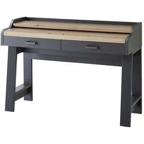 Schreibtisch - schwarz - Materialmix - 120 cm - 84 cm - cm 53,0 | Möbel Kraft