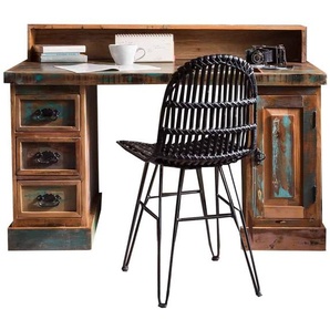Schreibtisch Seaside Massivholz Recycletes Holz Shabby Chic Indien Indisch