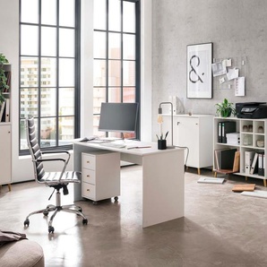 Schreibtisch »Serie 500« - Weiß - Holz -