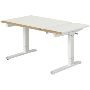 PAIDI Schreibtisch  Teenio GT ¦ weiß ¦ Maße (cm): B: 130 H: 53 T: 75.0