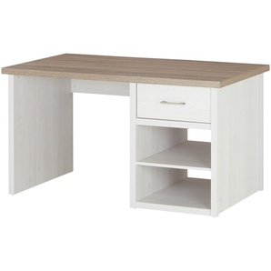 Schreibtisch  Toran ¦ weiß ¦ Maße (cm): B: 141 H: 77 T: 81.0