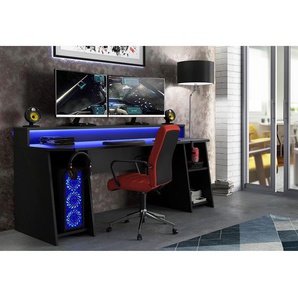 Gaming Tisch Trent IV 200 x 91 x 72cm Schwarz