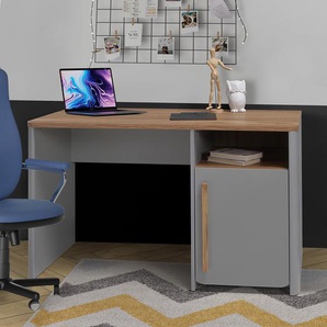 Schreibtisch 120 x 74 x 59cm Braun/Grau