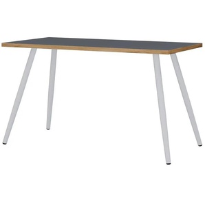 Schreibtisch Vadar - grau - Materialmix - 110 cm - 70 cm | Möbel Kraft