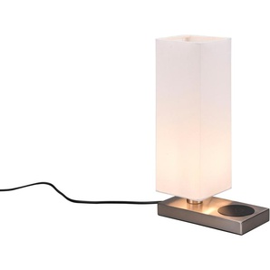 Schreibtischlampe TRIO LEUCHTEN Haley Lampen Gr. 1 flammig, Höhe: 35,0 cm, grau (nickel) Schreibtischlampen Touch-Tischleuchte mit induktiver Ladestation, exkl 1xE14 max 40W