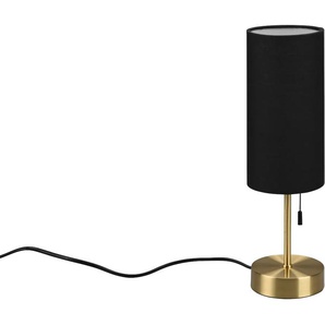 Schreibtischlampe TRIO LEUCHTEN Jaro Lampen Gr. 1 flammig, Ø 10,0 cm Höhe: 35,0 cm, braun (messing matt) Schreibtischlampen Tischleuchte mit USB-C Ladeanschluss, Zugschalter, exkl 1xE27 max 25W