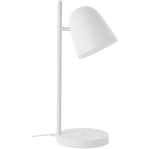 Schreibtischleuchte Neda , Weiß , Kunststoff , 17.5x41.2 cm , drehbar, schwenkbar, Flexarm, Timerfunktion, Farbtemperaturwechsler, gleichmäßige Lichtverteilung , Lampen & Leuchten, Innenbeleuchtung, Tischlampen, Schreibtischlampen