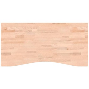 Schreibtischplatte 100x(45-50)x4 cm Massivholz Buche vidaXL