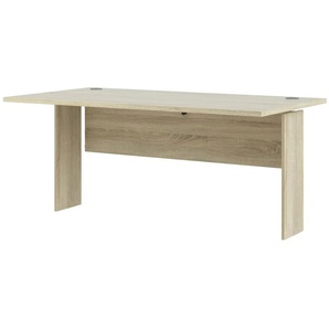 Schreibtischplatte mit Sichtblende und Paneel Saale | holzfarben | 150,1 cm | 75,2 cm | cm 80,1 |