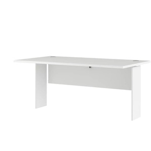 Schreibtischplatte mit Sichtblende und Paneel  Saale | weiß | 150,1 cm | 75,2 cm | 80,1 cm |