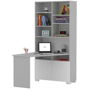 Schreibtischregal - grau - Materialmix - 99,6 cm - 200 cm - cm 133,0 | Möbel Kraft