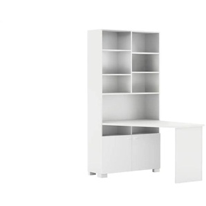 Schreibtischregal  Uni White ¦ weiß ¦ Maße (cm): B: 99,6 H: 200