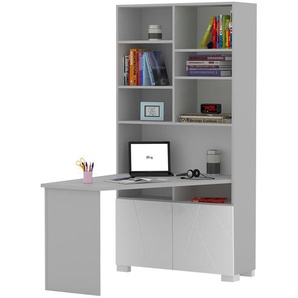 Schreibtischregal  X Grey ¦ grau ¦ Maße (cm): B: 99,6 H: 200 T: 133.0
