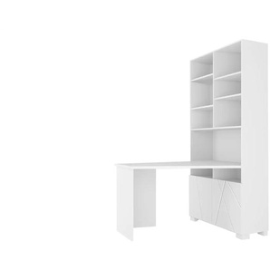 Schreibtischregal  X White ¦ weiß ¦ Maße (cm): B: 99,6 H: 200 T: 133.0