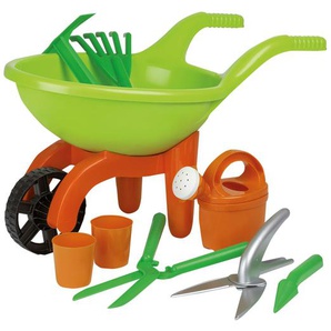 Schubkarre mit Gartenwerkzeug, 9-teilig - grün - Materialmix - 29 cm - 27 cm | Möbel Kraft