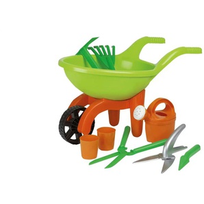 Schubkarre mit Gartenwerkzeug 9-teilig - grün - Materialmix - 29 cm - 27 cm | Möbel Kraft