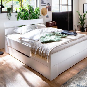 Schubkasten-Bett Ottena, weiß, 180x200 cm
