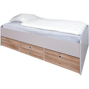 Schubkastenbett  Neo ¦ holzfarben ¦ Maße (cm): B: 127 H: 54,5