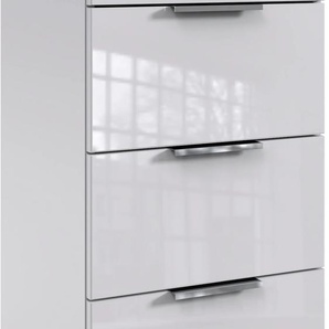 Schubkastenkommode FRESH TO GO Level36 C Sideboards Gr. B/H/T: 41 cm x 84 cm x 41 cm, 4, weiß (weiß, glas weiß) Schubladenkommoden mit Glaselementen auf der Front, soft-close Funktion, 41cm breit